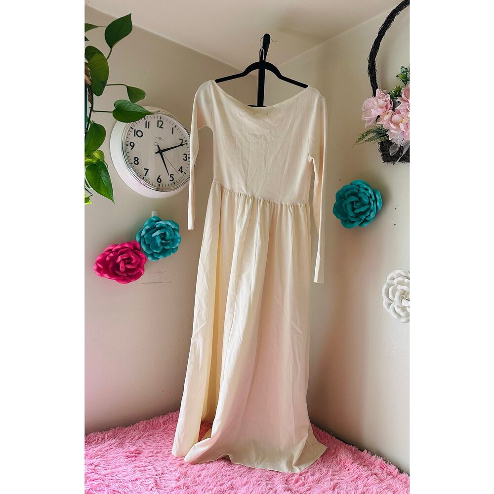 Urban Revivo Nude Beige Maxi Dress US 10 - Picture 2 of 5